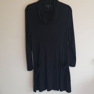 Black Cowl Neck Dress